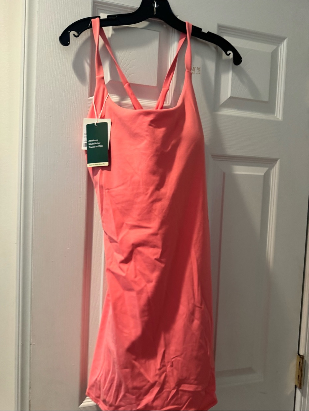 NWT HALARA Softlyzero™ Coral Plush Backless Active Dress-Easy Peezy Size L